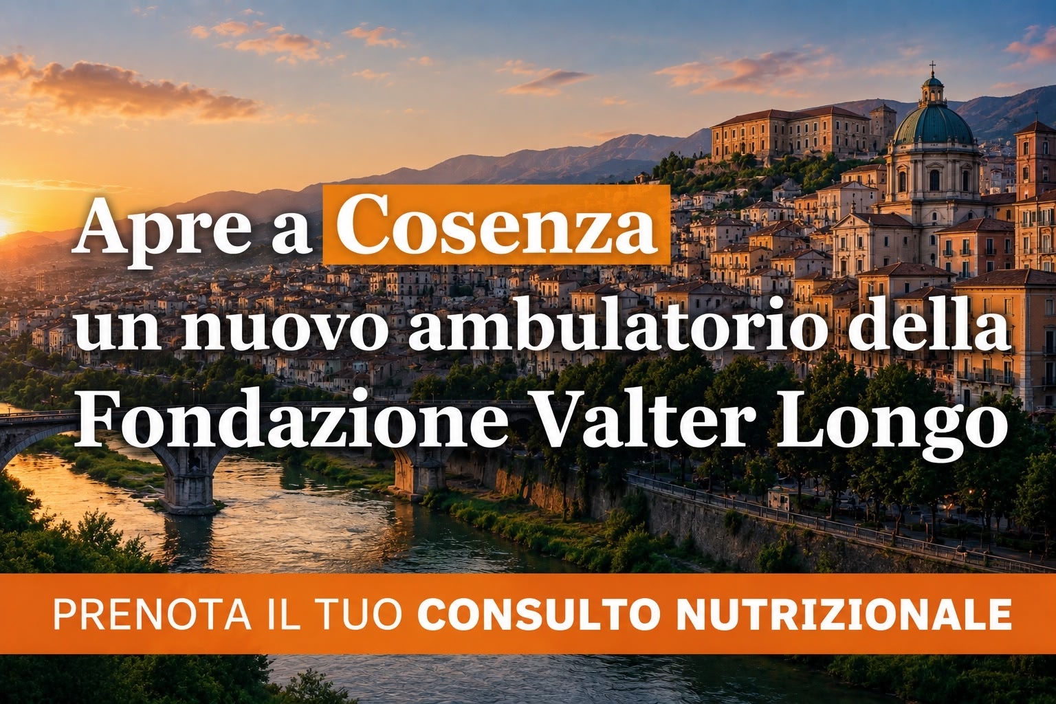 Consulenza nutrizionale presso il nuovo ambulatorio della Fondazione Valter Longo a Cosenza