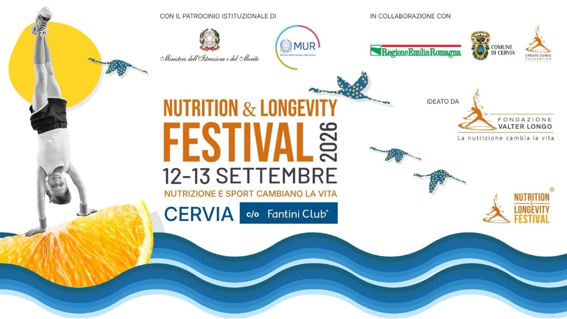 Nutrition & Longevity Festival &ndash; 12 e 13 settembre 2026 a Cervia